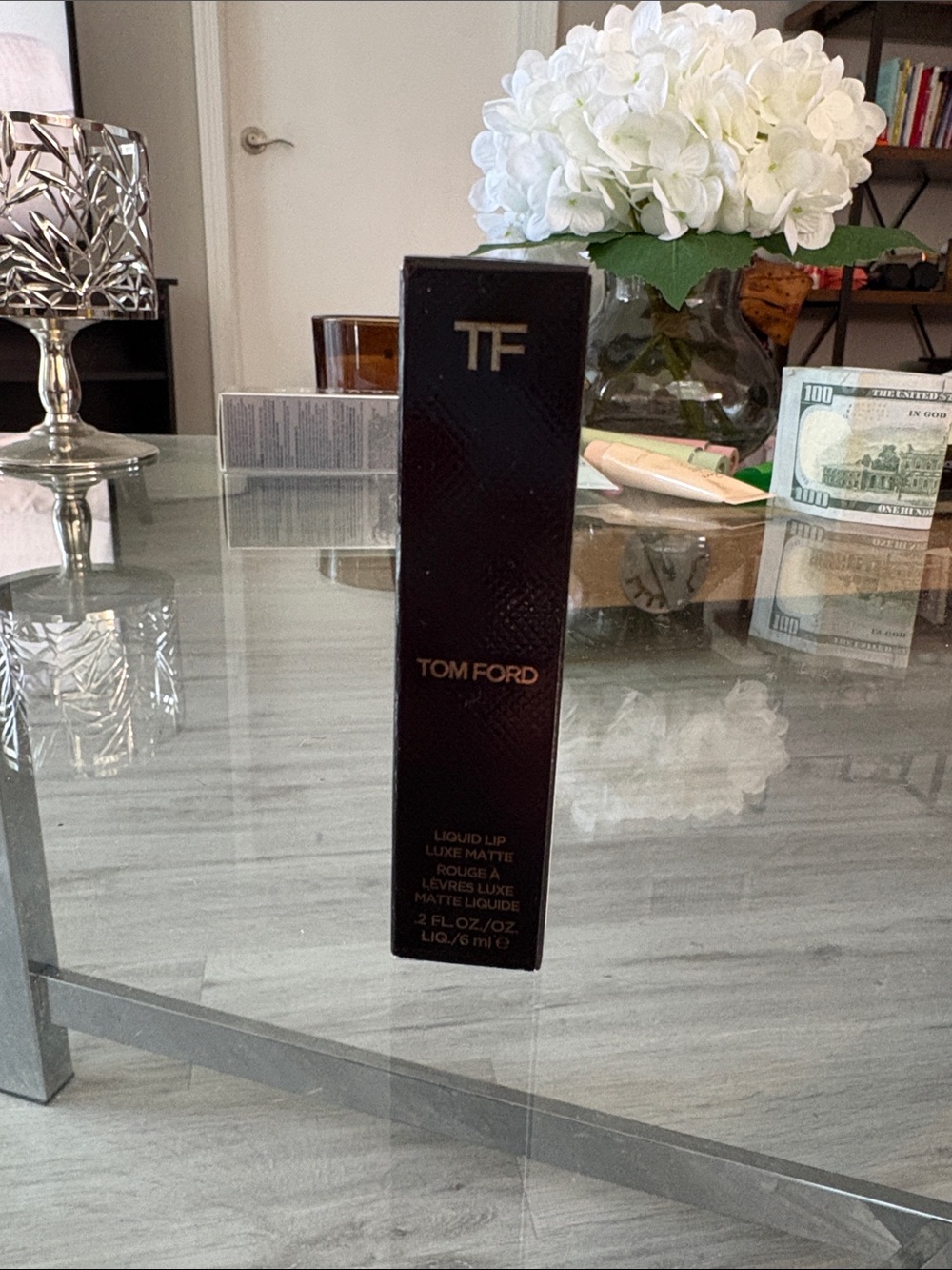 Tom Ford Black & Gold Liquid Lip Packaging